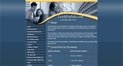 Desktop Screenshot of leadsforsale.com